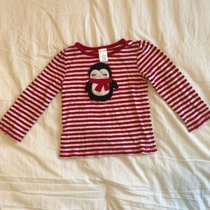 Gymboree Penguin Stripped Shirt